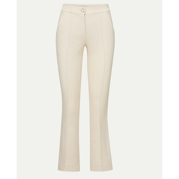 Veronica Beard Kimra Straight-Leg Pant Ecru US 4 - Picture 5 of 12